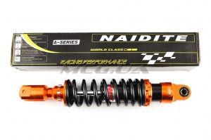 Амортизатор GY6 330mm, тюнинговый NDT (оранжево-черный)